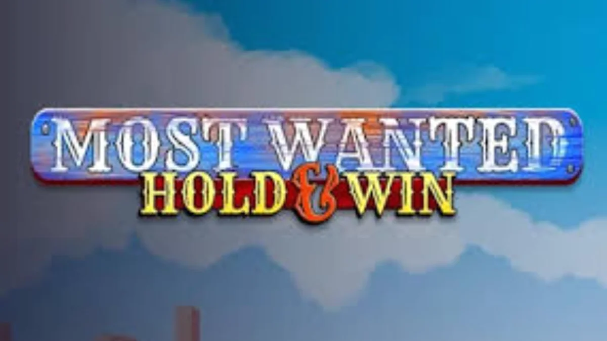 Interface do jogo de slot Most Wanted: Hold & Win com temática de Velho Oeste