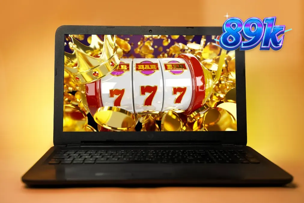 Painel de controle de um jogo de slot digital moderno